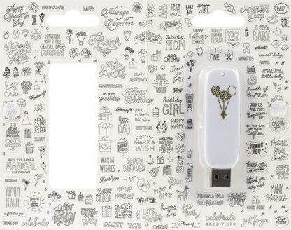 We R Memory Keepers Foil Quill USB Artwork Drive - Celebration