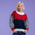 Everyday Stripe Sweater - Free Knitting Pattern for Women in Paintbox Yarns Wool Blend Super Chunky