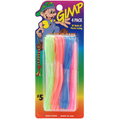 Pepperell Gimp Plastic Lacing 18yd - Glow-In-The-Dark Neon