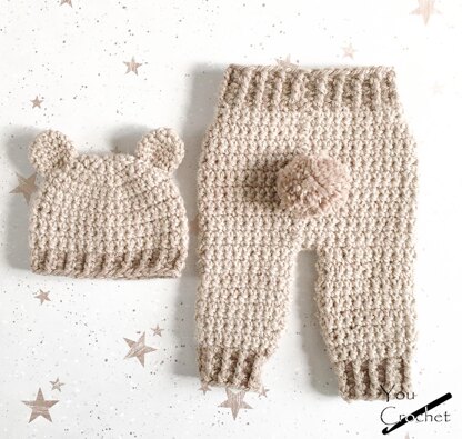 Harry & Harriet Little Bear Hat and Pants Set