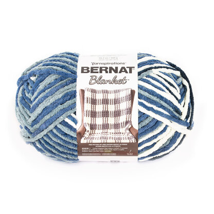 Bernat Blanket Yarn - Big Ball (10.5 oz) - 2 Pack with Pattern Cards in  Color (North Sea)