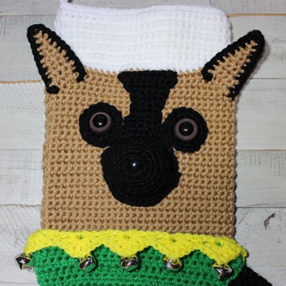 German Shepherd Christmas Stocking