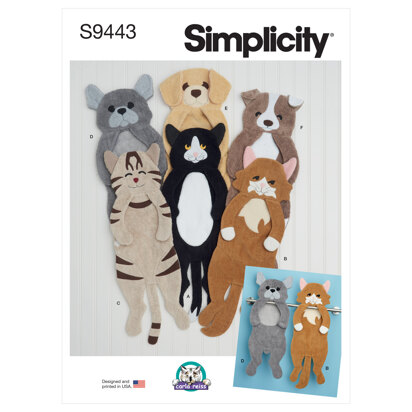 Simplicity Animal Towels S9443 - Paper Pattern, Size One size