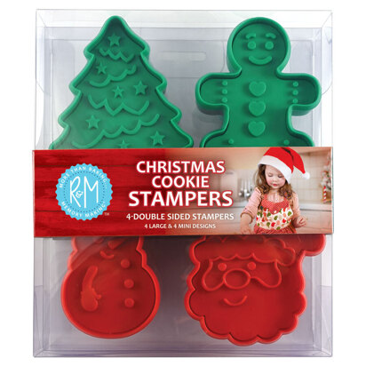 R&M Double Sided Christmas Pastry & Cookie Stamps Set of 4