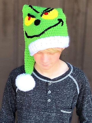 Grinch Christmas Elf Hat