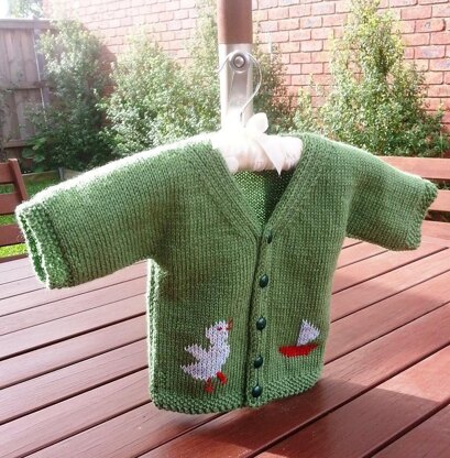 One Piece Green Little Duck Baby Jacket