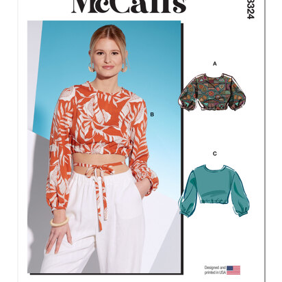 McCall's Misses' Tops M8324 - Sewing Pattern