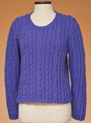 Top-Down Cable Pullover