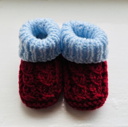 Aston Villa Football Club Baby Booties