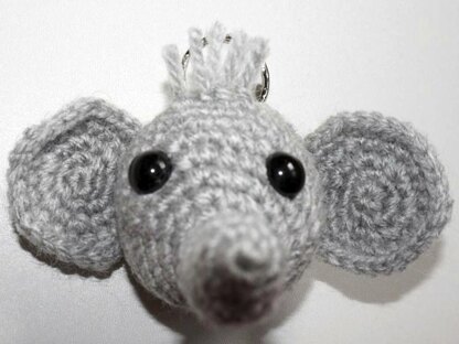 Crochet pattern elephant keychain!