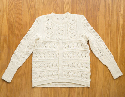 Fields of Wheat Sweater in Imperial Yarn Tracie Too - PC45-D