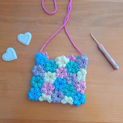 Crochet Puff Flower Bag/Purse Pattern