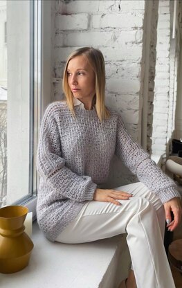 The turtleneck crochet sweater/ Suéter Brillo