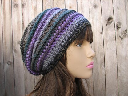 Purple Crochet Hat