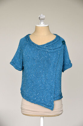 Drape Front Cardigan in Universal Yarn Bamboo Glam