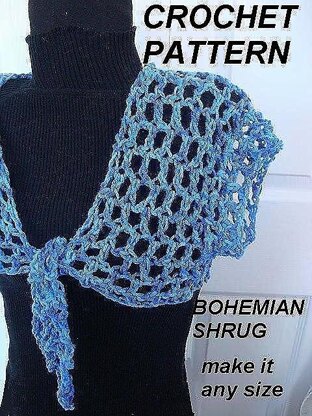 373 BOHEMIAN SHRUG, make it any size