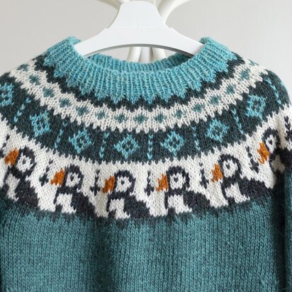 PUFFIN Icelandic Bird Sweater for Adults and Kids