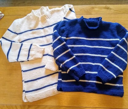 Breton sweaters for children