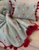 Candy Cane Christmas blanket and matching cushion