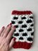 Cruella Inspired Fingerless Mittens