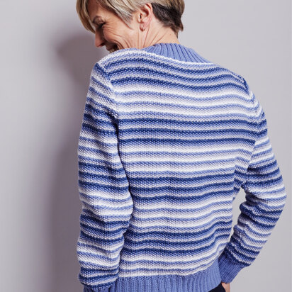 Bia Jumper - Knitting Pattern For Women in MillaMia Naturally Soft Merino by MillaMia