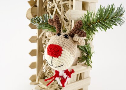 Crochet Christmas Reindeer Ornament