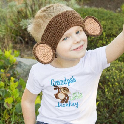 Critter Society Ear Warmers - Monkey