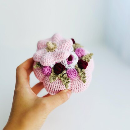 Amigurumi pumpkin, crochet pumpkin pattern, Floral pumpkin