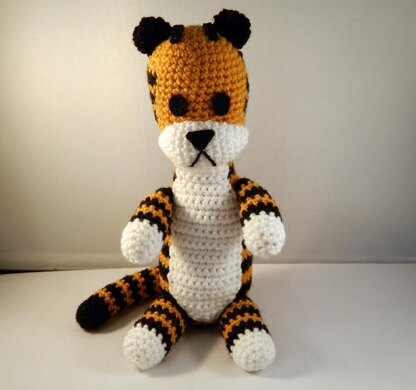 Harold the plush tiger amigurumi stuffie