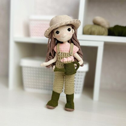 Amigurumi doll, crochet doll, doll clothes, Spring Garden