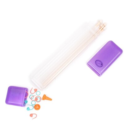 Clover Knitting Needle Tube Case - Purple