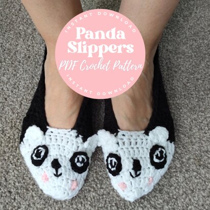 ADULT PANDA SLIPPERS