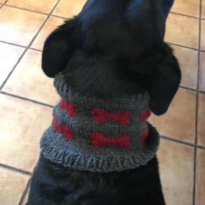 Dog bone cowl - knitting pattern