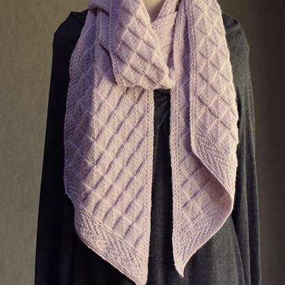 Slanted Gansey scarf