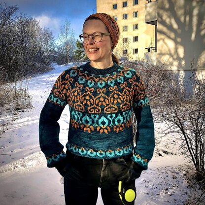 Art Nouveau fairisle sweater