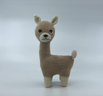 Llama with glases crochet pattern