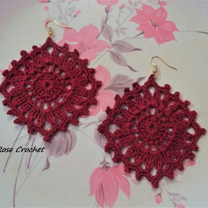 Crochet Square Dangler Earring Pattern