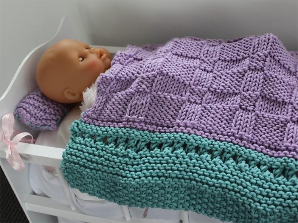 size of doll blanket