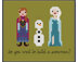 Do You Want to Build a Snowman? - PDF Cross Stitch Pattern