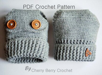 Stroller or Pram Hand Muff Crochet pattern by Cherry Berry Crochet