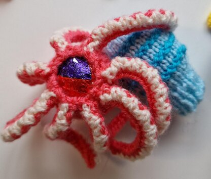 Sea Life Creme Egg Cosies (Octopus, Jelly Fish, Clown Fish - Nemo)