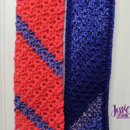 Scarf Squared Half Double Crochet (hdc) C2C