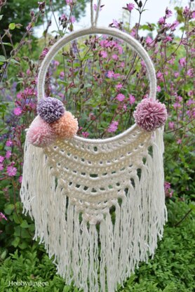 Summer Pom Pom Wall Hanging