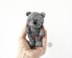 Mini Bear toy knitted flat