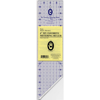 Marti Michell Ruler My Favorite Mitering 4in Quilting Template