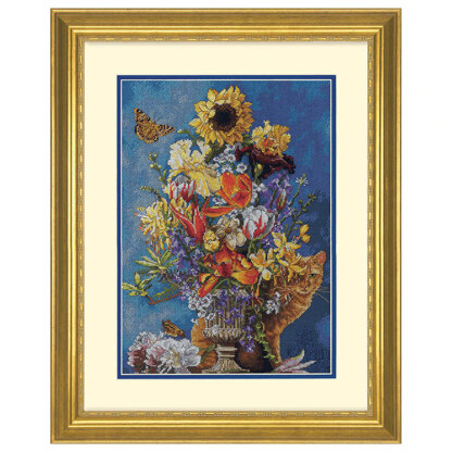 Dimensions Garden In Gold Cross Stitch Kit