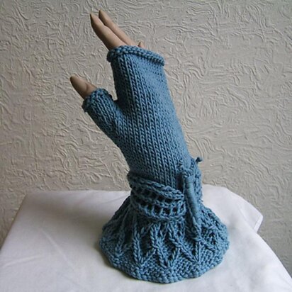 Eco Knit Dragonfly Collection Fingerless Mittens