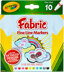 Crayola Fine Line Fabric Markers - 10/Pkg