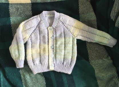 Blue baby cardigan