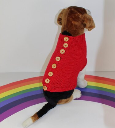 Back Button Up Dog Coat